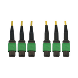 Tripp Lite 40/100G Singlemode 9/125 OS2 Fiber Optic Cable (3x8F MTP/MPO-APC F/F), LSZH, Yellow, 30m (98 ft.) — Being Shipped