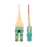 Tripp Lite 40/100/400G Multimode 50/125 OM4 Fiber Optic Cable (Duplex SN-PC to Duplex LC-PC M/M), LSZH, Magenta, 5 m (16.4 ft.) — Being Shipped