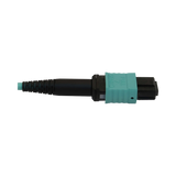 Tripp Lite 40/100/400G Multimode 50/125 OM3 Fiber Optic Cable (12F MTP/MPO-PC F/F), LSZH, Aqua, 3 m (9.8 ft.) — Being Shipped