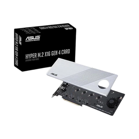 ASUS HYPER M.2 X16 GEN 4 CARD M.2 Card PCIe 4.0 x16 Interface Adapter — Being Shipped