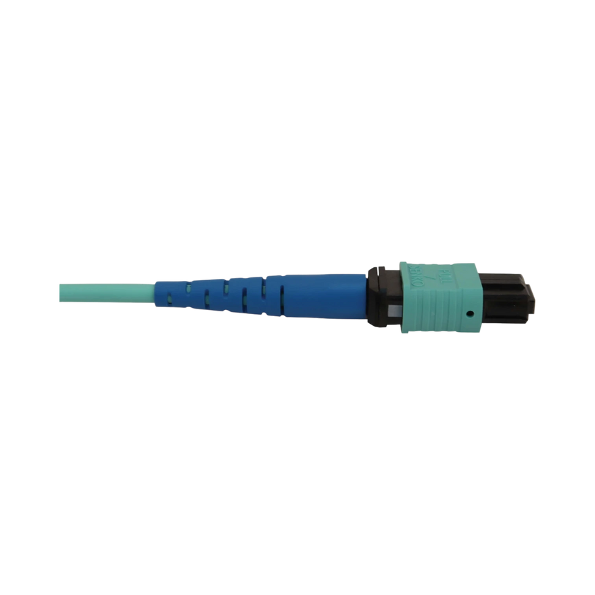 Tripp Lite 40/100/400G Multimode 50/125 OM3 Fiber Optic Cable (24F MTP/MPO-PC F/F), LSZH, Aqua, 2 m (6.6 ft.) — Being Shipped