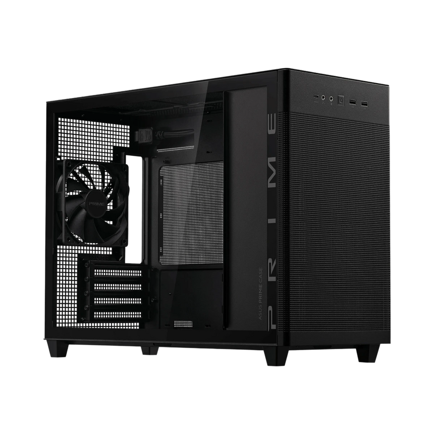 ASUS Prime AP201 Micro-ATX Case (Black, Tempered Glass) — Being Shipped