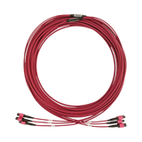 Tripp Lite 40/100/400G Multimode 50/125 OM4 Fiber Optic Cable (3x8F MTP/MPO-PC F/F), LSZH, Magenta, 23m (75.5 ft.) — Being Shipped
