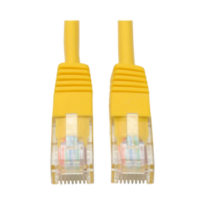 Tripp Lite Cat5e 350 MHz Molded (UTP) Ethernet Cable (RJ45 M/M), PoE, Yellow, 50ft. (15.24 m) — Being Shipped