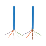 Tripp Lite Cat5e 350 MHz Solid Core Plenum-Rated (UTP) PVC Bulk Ethernet Cable, Blue, 1000 ft. (304.8 m) — Being Shipped