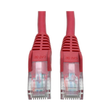 Tripp Lite Cat5e 350 MHz Snagless Molded (UTP) Ethernet Cable (RJ45 M/M), PoE, Red, 5 ft. (1.52 m) — Being Shipped
