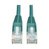 Tripp Lite Cat5e 350 MHz Snagless Molded (UTP) Ethernet Cable (RJ45 M/M), PoE, Green, 15ft. (4.57 m) — Being Shipped