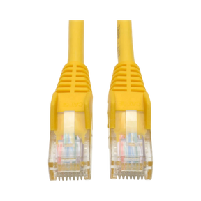 Tripp Lite Cat5e 350 MHz Snagless Molded (UTP) Ethernet Cable (RJ45 M/M), PoE, Yellow, 5ft. (1.52 m) — Being Shipped