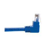 Tripp Lite  Up/Down-Angle Cat6 Gigabit Molded UTP Ethernet Cable (RJ45 Up-Angle M to RJ45 Down-Angle M), Blue, 1 ft. (0.31 m) — Being Shipped