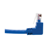 Tripp Lite  Up/Down-Angle Cat6 Gigabit Molded UTP Ethernet Cable (RJ45 Up-Angle M to RJ45 Down-Angle M), Blue, 1 ft. (0.31 m) — Being Shipped