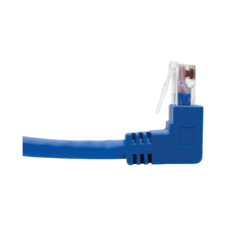 Tripp Lite  Up/Down-Angle Cat6 Gigabit Molded UTP Ethernet Cable (RJ45 Up-Angle M to RJ45 Down-Angle M), Blue, 1 ft. (0.31 m) — Being Shipped