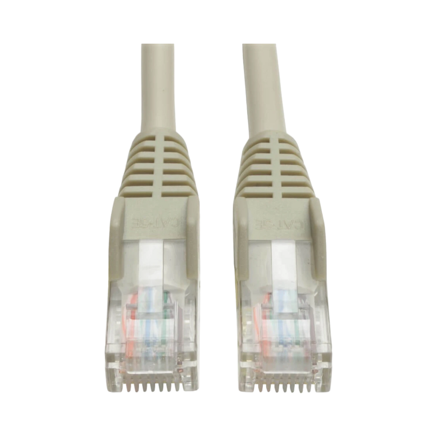 Tripp Lite Cat5e 350 MHz Snagless Molded (UTP) Ethernet Cable (RJ45 M/M), PoE, Gray, 75 ft. (22.86 m) — Being Shipped