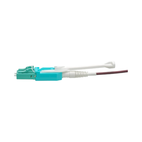 Tripp Lite 40G MTP/MPO to 4xLC Fan-Out OM4 Plenum-Rated Fiber Optic Cable, 40GBASE-SR4, Push/Pull Tabs, Magenta, 5m — Being Shipped