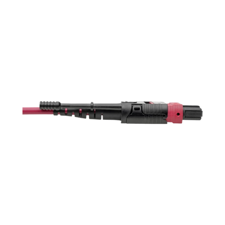 Tripp Lite 40G MTP/MPO to 4xLC Fan-Out OM4 Plenum-Rated Fiber Optic Cable, 40GBASE-SR4, Push/Pull Tabs, Magenta, 5m — Being Shipped