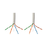 Tripp Lite Cat6 Gigabit Bulk UTP Stranded 24 AWG CMR PVC Cable, White, 1000 ft. (304.8 m) TAA — Being Shipped