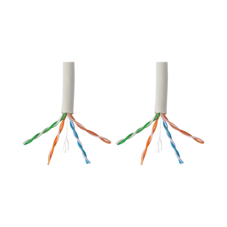Tripp Lite Cat6 Gigabit Bulk UTP Stranded 24 AWG CMR PVC Cable, White, 1000 ft. (304.8 m) TAA — Being Shipped