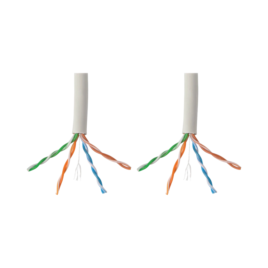 Tripp Lite Cat6 Gigabit Bulk UTP Stranded 24 AWG CMR PVC Cable, White, 1000 ft. (304.8 m) TAA — Being Shipped