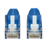 Tripp Lite Cat6 Gigabit Snagless Molded UTP Ethernet Cable (RJ45 M/M), PoE, CMR-LP, Blue, 3 ft. (0.91 m), TAA — Being Shipped