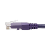 Tripp Lite Cat6 Gigabit Molded (UTP) Ethernet Cable (RJ45 M/M), PoE, Purple, 6 ft. (1.83 m) — Being Shipped