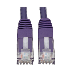 Tripp Lite Cat6 Gigabit Molded (UTP) Ethernet Cable (RJ45 M/M), PoE, Purple, 20 ft. (6.09 m) — Being Shipped