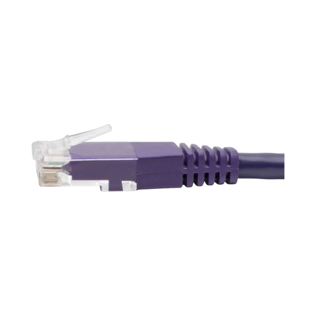 Tripp Lite Cat6 Gigabit Molded (UTP) Ethernet Cable (RJ45 M/M), PoE, Purple, 20 ft. (6.09 m) — Being Shipped