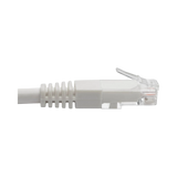 Tripp Lite Cat6 Gigabit Molded (UTP) Ethernet Cable (RJ45 M/M), PoE, White, 25 ft. (7.62 m) — Being Shipped