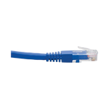 Tripp Lite Down-Angle Cat6 Gigabit Molded UTP Ethernet Cable (RJ45 Right-Angle Down M to RJ45 M), Blue, 1 ft. (0.31 m) — Being Shipped
