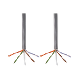 Tripp Lite Cat5e 350 MHz Solid Core Plenum-Rated (UTP) PVC Bulk Ethernet Cable, Gray, 1000 ft. (304.8 m) — Being Shipped