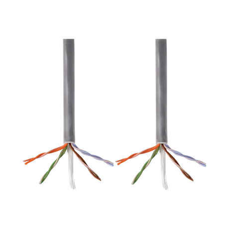 Tripp Lite Cat5e 350 MHz Solid Core Plenum-Rated (UTP) PVC Bulk Ethernet Cable, Gray, 1000 ft. (304.8 m) — Being Shipped