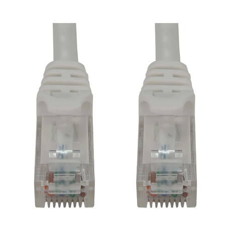 Tripp Lite Cat6a 10G Snagless Molded UTP Ethernet Cable (RJ45 M/M), PoE, White, 6 in. (15 cm) — Being Shipped