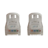 Tripp Lite Cat6a 10G Snagless Molded UTP Ethernet Cable (RJ45 M/M), PoE, White, 6 in. (15 cm) — Being Shipped