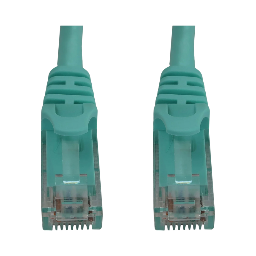 Tripp Lite Cat6a 10G Snagless Molded UTP Ethernet Cable (RJ45 M/M), PoE, Aqua, 50 ft. (15.2 m) — Being Shipped