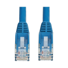 Tripp Lite Cat6 Gigabit Snagless Molded UTP Ethernet Cable (RJ45 M/M), PoE, LSZH, Blue, 0.5 m (1.6 ft.) — Being Shipped