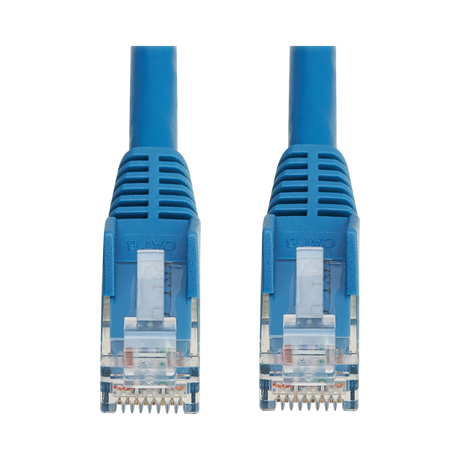 Tripp Lite Cat6 Gigabit Snagless Molded UTP Ethernet Cable (RJ45 M/M), PoE, LSZH, Blue, 0.5 m (1.6 ft.) — Being Shipped