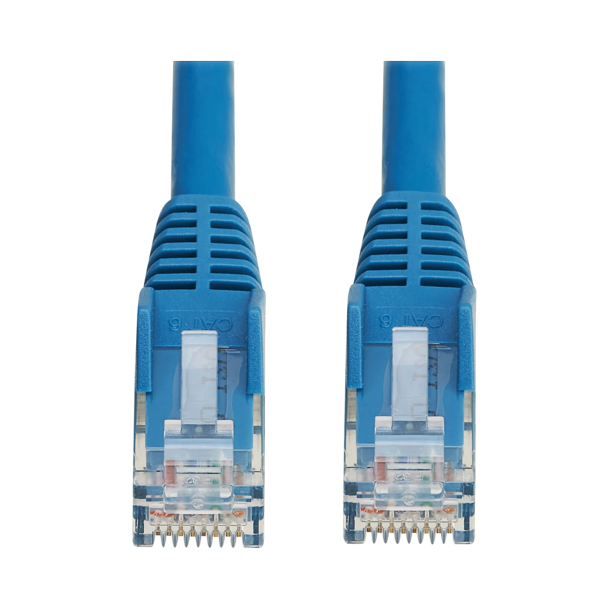 Tripp Lite Cat6 Gigabit Snagless Molded UTP Ethernet Cable (RJ45 M/M), PoE, LSZH, Blue, 0.5 m (1.6 ft.) — Being Shipped