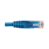 Tripp Lite Cat6 Gigabit Snagless Molded UTP Ethernet Cable (RJ45 M/M), PoE, LSZH, Blue, 0.5 m (1.6 ft.) — Being Shipped