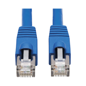 Tripp Lite Cat6a 10G Snagless F/UTP Ethernet Cable (RJ45 M/M), PoE, CMR-LP, Blue, 3 ft. (0.91 m), TAA — Being Shipped