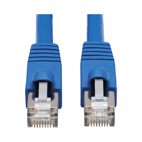 Tripp Lite Cat6a 10G Snagless F/UTP Ethernet Cable (RJ45 M/M), PoE, CMR-LP, Blue, 3 ft. (0.91 m), TAA — Being Shipped