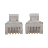 Tripp Lite Cat6a 10G Snagless Molded Slim UTP Ethernet Cable (RJ45 M/M), PoE, White, 6 in. (15 cm) — Being Shipped