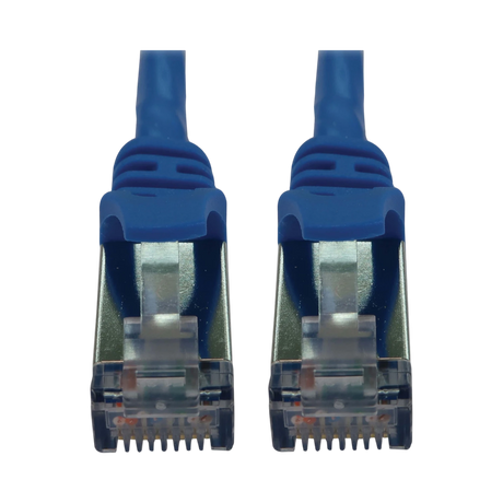 Tripp Lite Cat6a 10G Snagless Shielded Slim STP Ethernet Cable (RJ45 M/M), PoE, Blue, 15 ft. (4.6 m) — Being Shipped