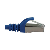 Tripp Lite Cat6a 10G Snagless Shielded Slim STP Ethernet Cable (RJ45 M/M), PoE, Blue, 15 ft. (4.6 m) — Being Shipped
