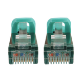 Tripp Lite Cat6a 10G Snagless Shielded Slim STP Ethernet Cable (RJ45 M/M), PoE, Aqua, 10 ft. (3.1 m) — Being Shipped