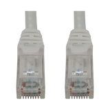 Tripp Lite Cat6a 10G Snagless Molded UTP Ethernet Cable (RJ45 M/M), PoE, White, 50 ft. (15.2 m) — Being Shipped