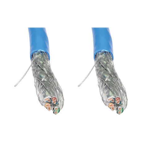 Tripp Lite Cat8 25G/40G Solid Core S/FTP Bulk Ethernet Cable, CMR Rated, Blue, 1000 ft. (305 m) — Being Shipped