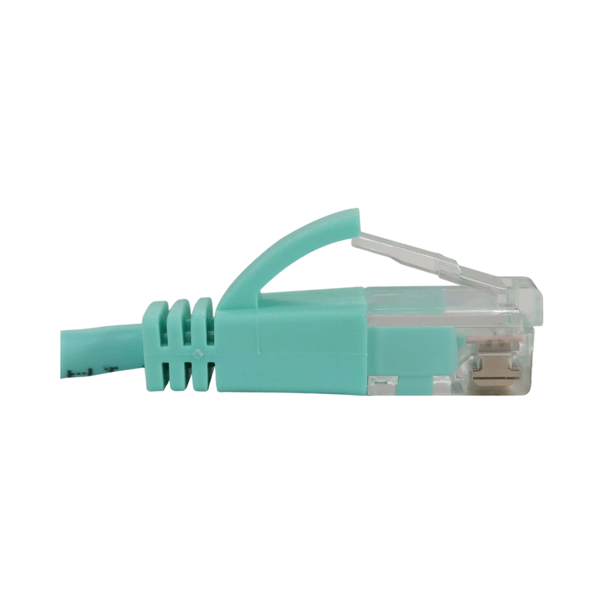 Tripp Lite Cat6a 10G Snagless Molded Slim UTP Ethernet Cable (RJ45 M/M), PoE, Aqua, 25 ft. (7.6 m) — Being Shipped