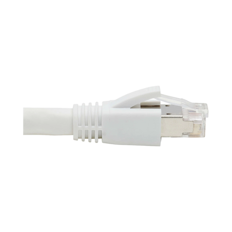 Tripp Lite Cat8 40G Snagless SSTP Ethernet Cable (RJ45 M/M), PoE, White, 1 ft. (0.3 m) — Being Shipped