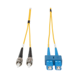 Tripp Lite Duplex Singlemode 9/125 Fiber Patch Cable (SC/ST), 15M (50 ft.) — Being Shipped