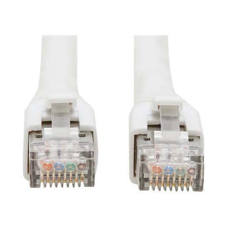 Tripp Lite Cat8 25G/40G-Certified Snagless Shielded S/FTP Ethernet Cable (RJ45 M/M), PoE, White, 40 ft. (12.19 m), TAA — Being Shipped