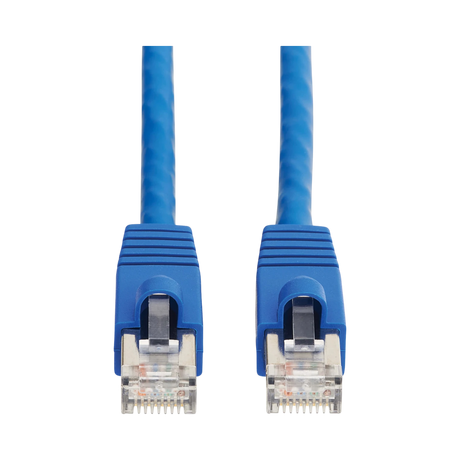 Tripp Lite Cat8 40G Snagless SSTP Ethernet Cable (RJ45 M/M), PoE, Blue, 15 ft. (4.6 m) — Being Shipped