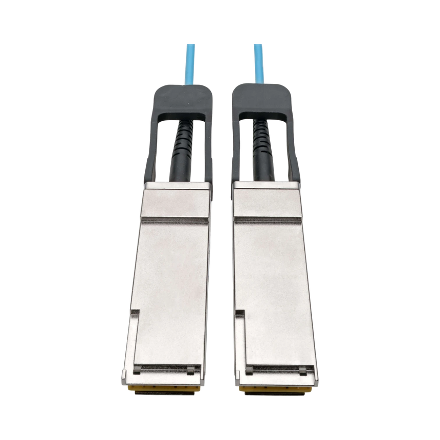 Tripp Lite QSFP+ to QSFP+ Active Optical Cable, 40Gb, AOC, M/M, Aqua, 1M (3.28 ft.) — Being Shipped